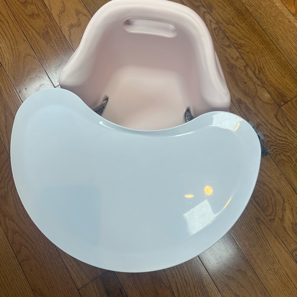 Upseat Baby Floor Seat Booster Chair for Sitting Up w/ Removable Tray - gray